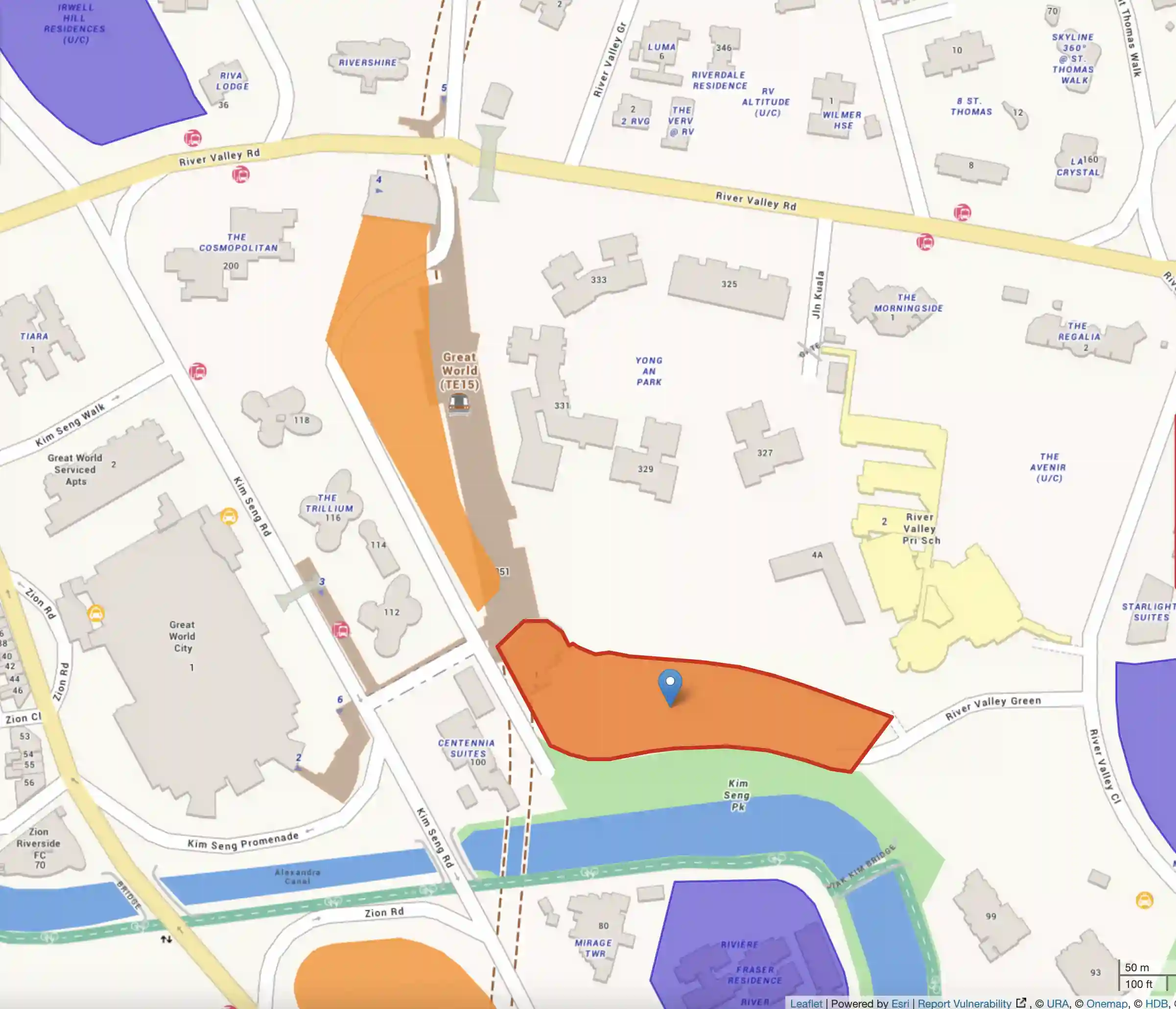 River Valley Green Location Thomson View Residences Location